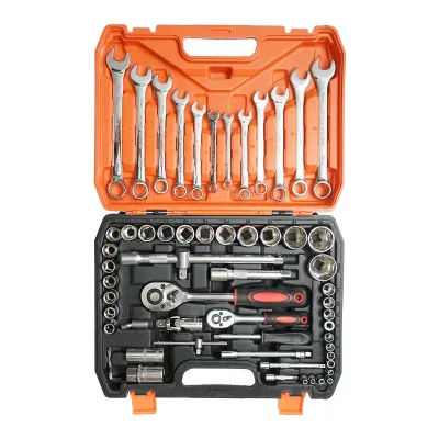 Set di chiavi a tubo 1/2, chiavi fisse, cricchetto con 61 pezzi Breckner Germany - immagine 3