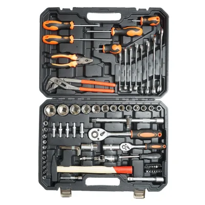 Set di chiavi a tubo, chiavi fisse, bit con attrezzi e utensili, 76 pezzi Breckner Germany - immagine 3