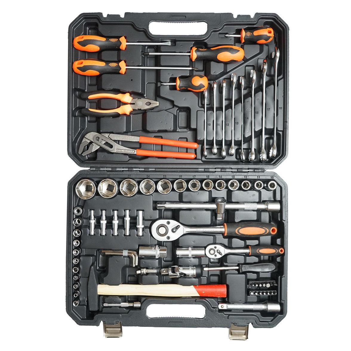 Set di chiavi a tubo, chiavi fisse, bit con attrezzi e utensili, 76 pezzi Breckner Germany - immagine 3