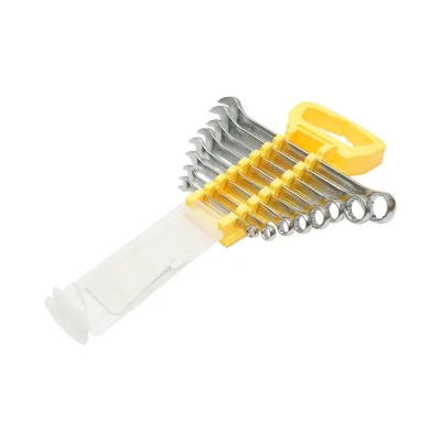 Set di chiavi combinate Crownman da 8 pezzi, fisse e ad anello, 6-19 mm, acciaio al carbonio - immagine 2