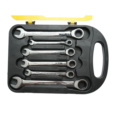 Set di chiavi combinate fisse e inelari con cricchetto 8-19mm, 7 pezzi, Breckner Germany - immagine 4