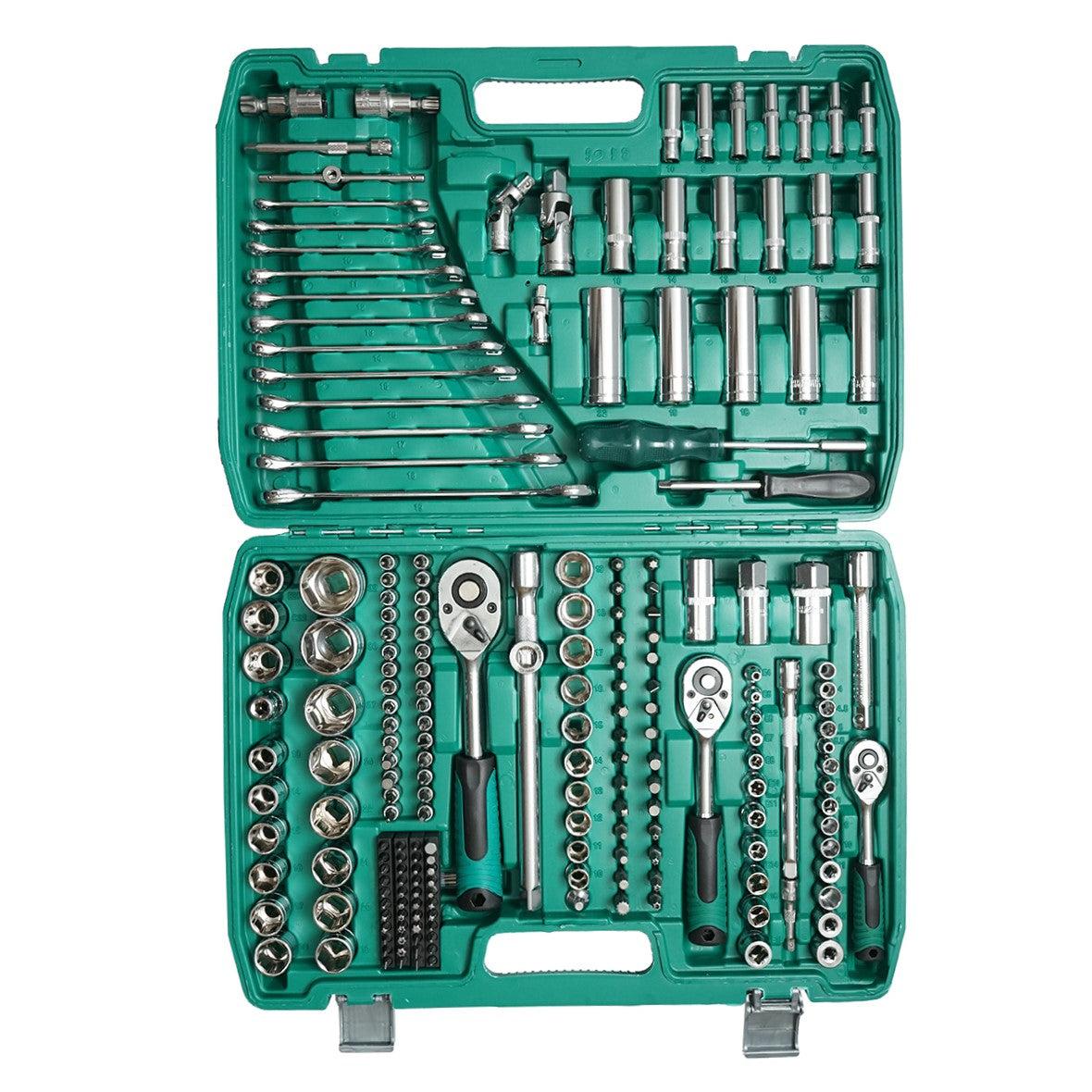 Set di chiavi combinate tubolari fisse a cricchetto trainer 216 pezzi Breckner Germany - immagine 3
