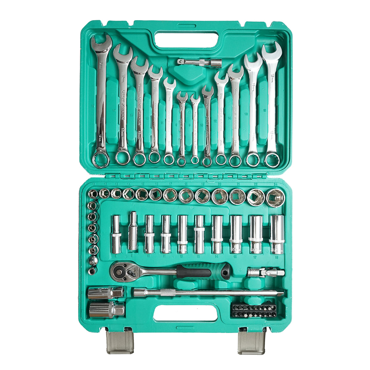 Set di chiavi combinate, a bussola, a forchetta, torx, cricchetto, 69 pezzi Breckner Germany - immagine 3