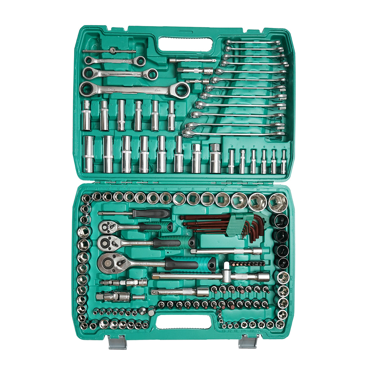 Set di chiavi combinate, a bussola, aperte, torx, esagonali, a cricchetto, 151 pezzi Breckner Germany - immagine 3