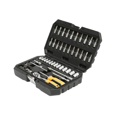 Set di chiavi e punte 46 pezzi Set di chiavi a bussola cricchetto 1/4" Hoteche - immagine 3