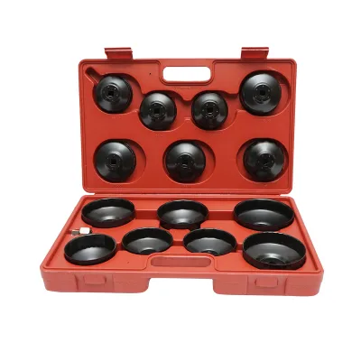 Set di chiavi per filtri dell'olio, 15 pezzi
