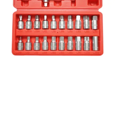 Set di chiavi per tappi coppa olio con profilo quadrato, esagonale, torx 21 pezzi Breckner Germany - immagine 3