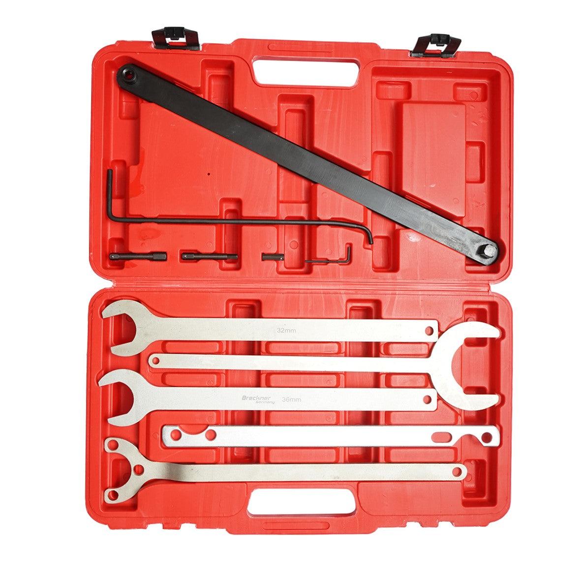 Set di chiavi speciali per smontaggio giunto viscoso e pompa dell'acqua Set di chiavi per pompa dell'acqua MERCEDES, FORD, BMW - immagine 3