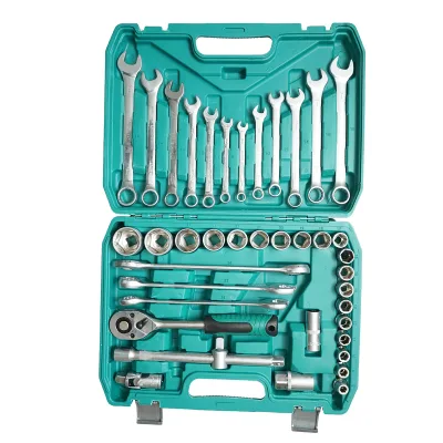 Set di chiavi tubolari 8-32mm e chiavi fisse combinate 8-24mm, con cricchetto e 41 pezzi, Breckner Germany - immagine 3