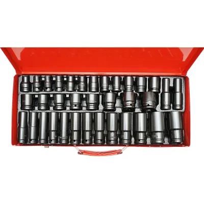 Set di chiavi tubolari corte e lunghe, 35 pezzi, Breckner Germany - immagine 3