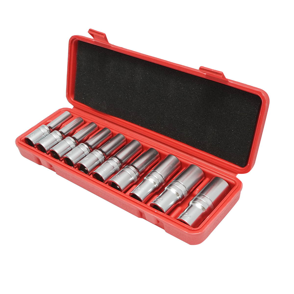 Set di chiavi tubolari E-Torx E8–E24, attacco quadro da 1/2", 10 pezzi - immagine 2