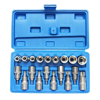 Set di chiavi tubolari E-Torx, profilo bit TX, 19 pezzi, Breckner Germany - immagine 3
