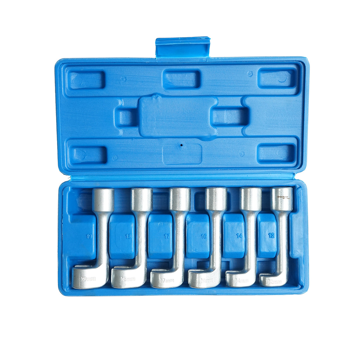 Set di chiavi tubolari per iniettori e condutture, dimensioni 12, 14, 16, 17, 18, 19 mm, Breckner Germany - immagine 3
