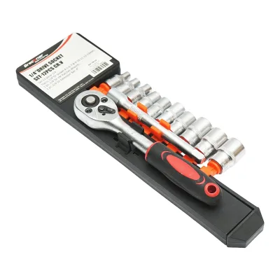 Set di Chiavie a Cricchetto1/4" Chiavi a Bussola Set di chiavi a bussola Cr-V Breckner Germany - immagine 3