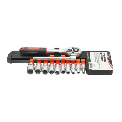 Set di Chiavie a Cricchetto1/4" Chiavi a Bussola Set di chiavi a bussola Cr-V Breckner Germany - immagine 2
