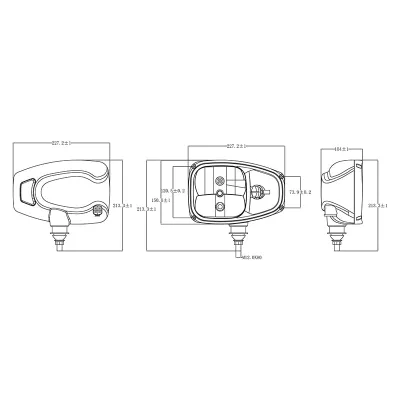 Set di fari anteriori con indicatori di direzione destro e sinistro 12V HR-A-015 Breckner Germany - immagine 6