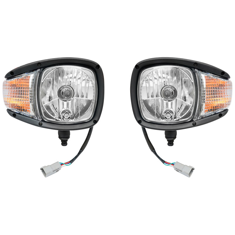 Set di fari anteriori con indicatori di direzione destro e sinistro 12V HR-A-030 Breckner Germany