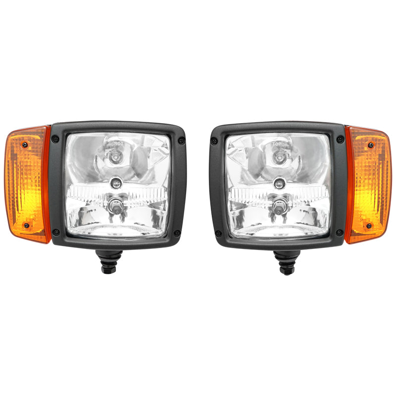 Set di fari anteriori con indicatori di direzione destro e sinistro 12V HR-A-035 Breckner Germany