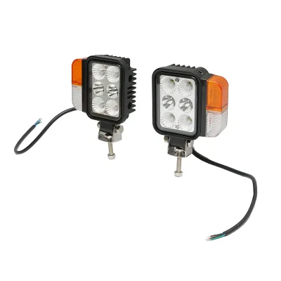 Set di fari universali per trattore, sinistra e destra, con LED 10-80V, temperatura colore 6000K, posizioni LED da 3W e segnalazione LED da 3W, Breckner Germany - immagine 4