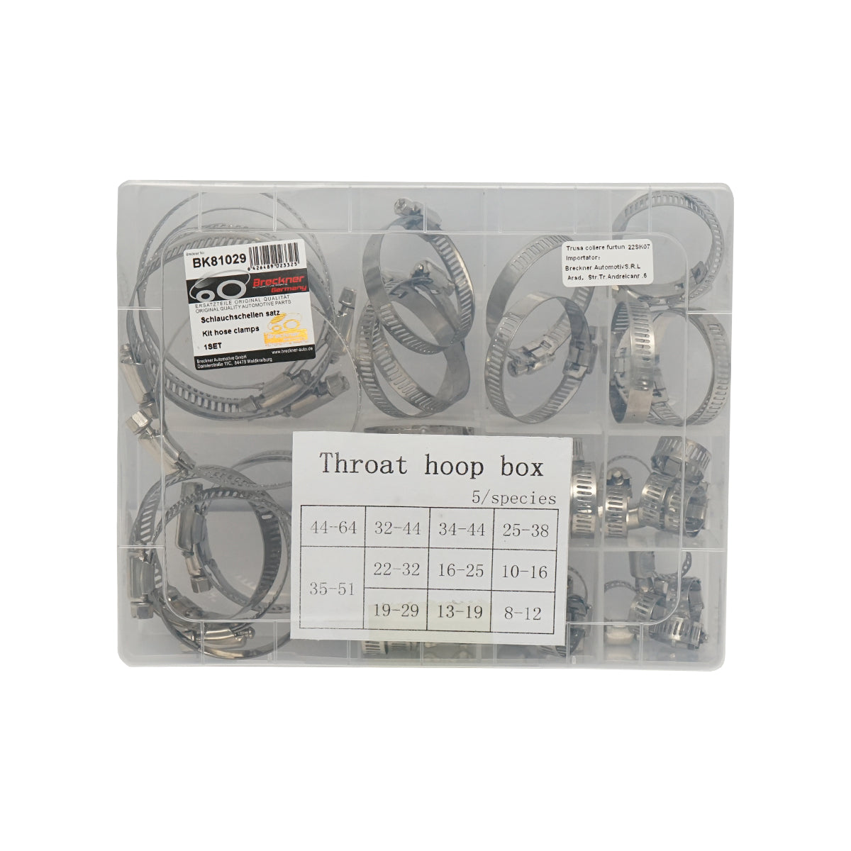 Set di fascette in acciaio inox 50 pezzi Breckner Germany - immagine 4