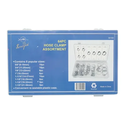 Set di fascette stringitubo con vite, 64 pezzi Breckner Germany - immagine 3