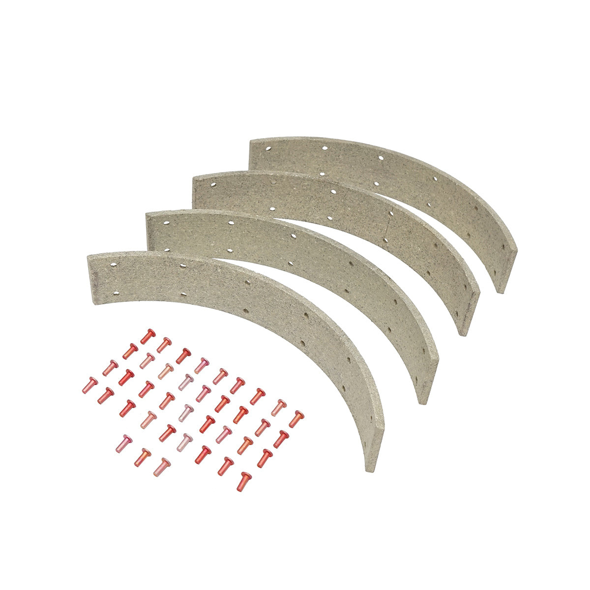 Set di ganasce freno Massey Ferguson, codice OEM Ford 1851062M91, 1851063M91, 3620600M91, 81717317, 81717321, 957E-2021-B, 957E2019A, 957E2021B, 1020, 1020R, 71717000, VPJ8222, 404-2