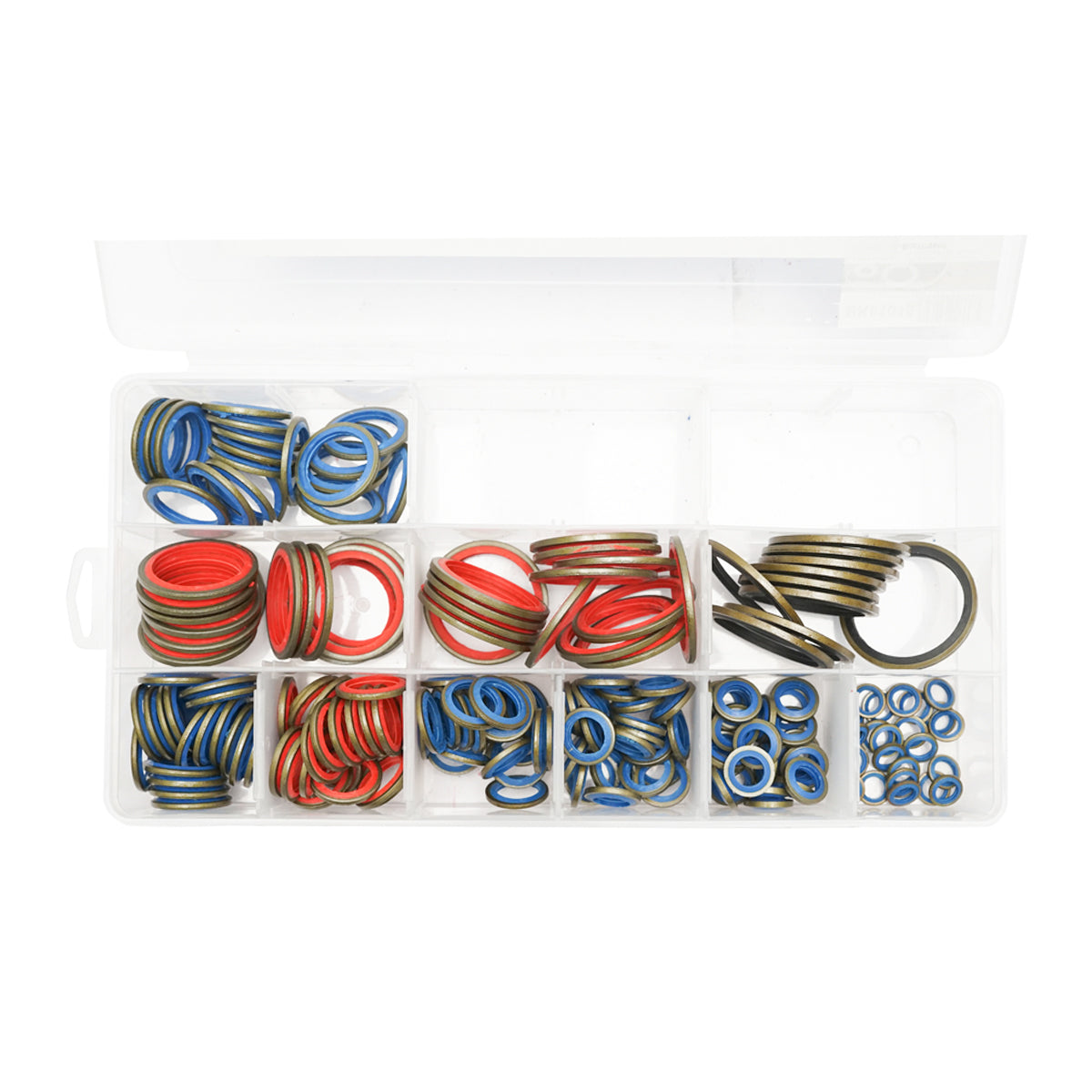 Set di guarnizioni in metallo e gomma (rondelle combinate) BSP 205 pezzi - immagine 3