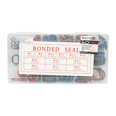 Set di guarnizioni in metallo e gomma (rondelle combinate) BSP 245 pezzi - immagine 2