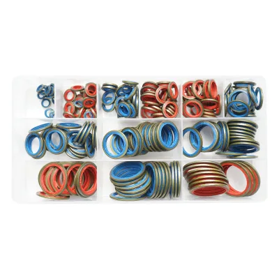 Set di guarnizioni in metallo e gomma (rondelle combinate) BSP 245 pezzi - immagine 4