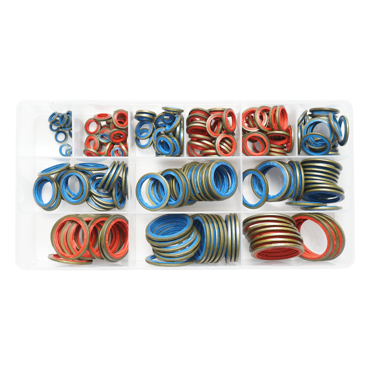 Set di guarnizioni in metallo e gomma (rondelle combinate) BSP 245 pezzi - immagine 4