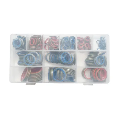 Set di guarnizioni in metallo e gomma (rondelle combinate) BSP 245 pezzi - immagine 3