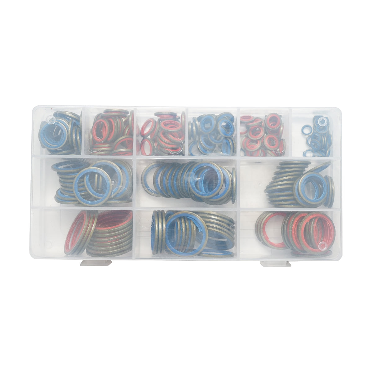 Set di guarnizioni in metallo e gomma (rondelle combinate) BSP 245 pezzi - immagine 3
