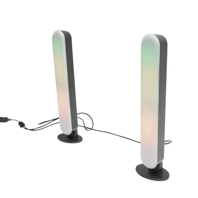 Set di lampade decorative LED RGB da 5W, dimmerabili, controllo vocale, modalità musica, dinamica, statica con telecomando, bluetooth, applicazione Raingel - immagine 5