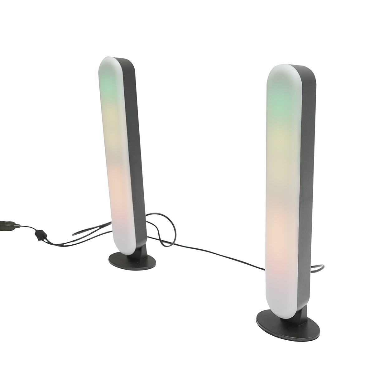 Set di lampade decorative LED RGB da 5W, dimmerabili, controllo vocale, modalità musica, dinamica, statica con telecomando, bluetooth, applicazione Raingel - immagine 5