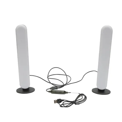 Set di lampade decorative LED RGB da 5W, dimmerabili, controllo vocale, modalità musica, dinamica, statica con telecomando, bluetooth, applicazione Raingel - immagine 2