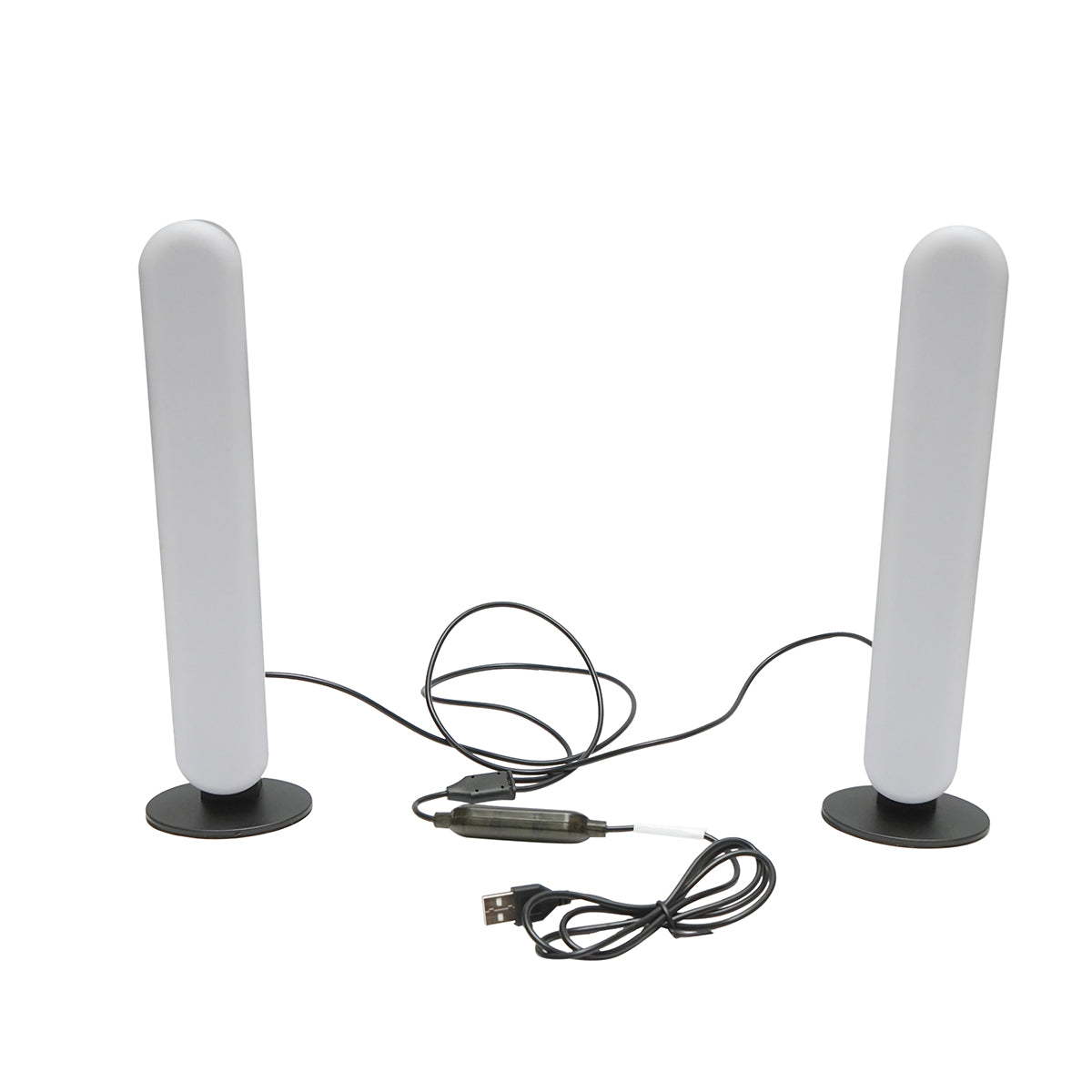 Set di lampade decorative LED RGB da 5W, dimmerabili, controllo vocale, modalità musica, dinamica, statica con telecomando, bluetooth, applicazione Raingel - immagine 2