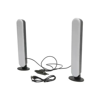 Set di lampade decorative LED RGB da 5W, dimmerabili, controllo vocale, modalità musica, dinamica, statica con telecomando, bluetooth, applicazione Raingel - immagine 3