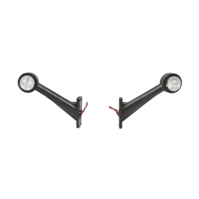 Set di lampade laterali  con LED, 12-24V, rosso-bianco, Breckner Germany - immagine 2