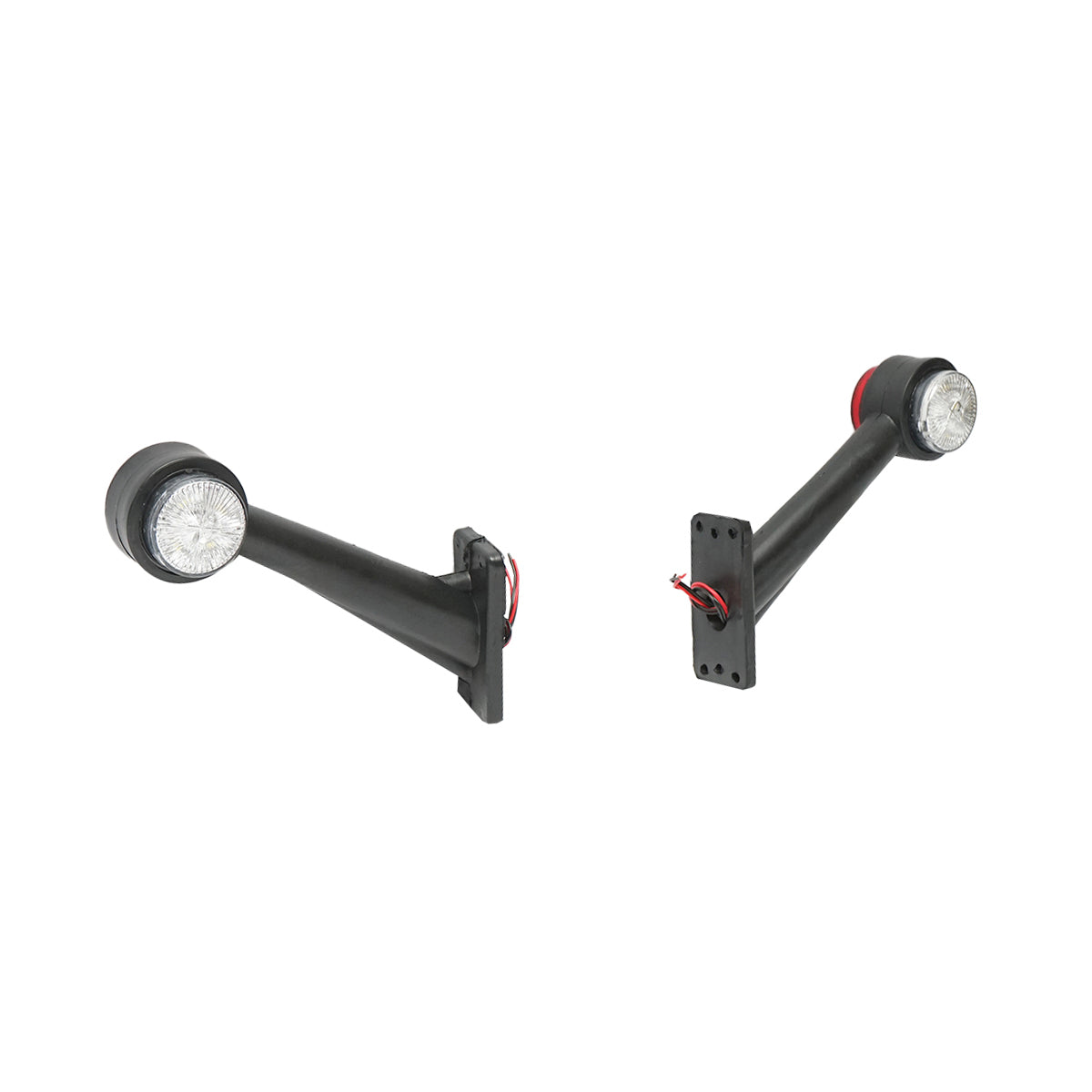 Set di lampade laterali  con LED, 12-24V, rosso-bianco, Breckner Germany - immagine 4
