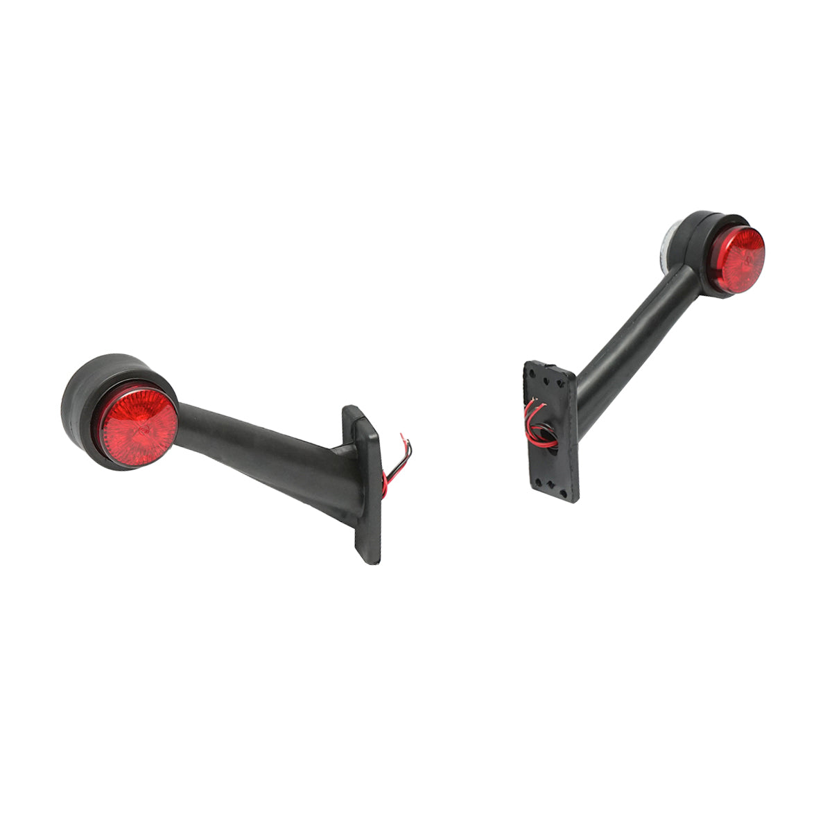 Set di lampade laterali  con LED, 12-24V, rosso-bianco, Breckner Germany - immagine 3