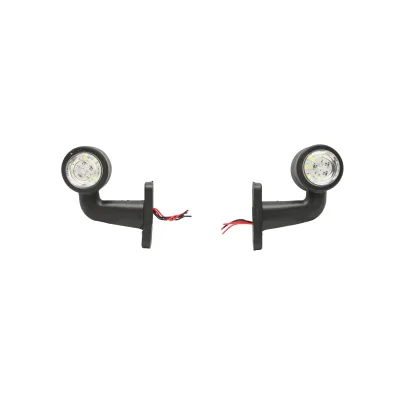 Set di lampade laterali  con LED, 12-24V, rosso-bianco, Breckner Germany, modello FR0103 - immagine 2