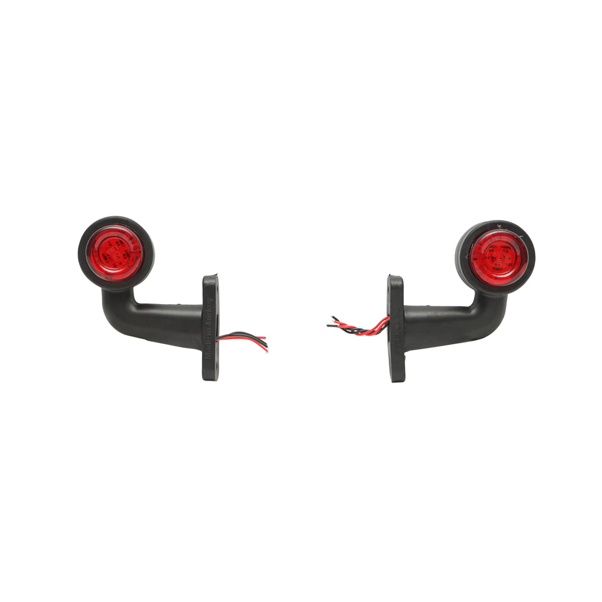 Set di lampade laterali  con LED, 12-24V, rosso-bianco, Breckner Germany, modello FR0103