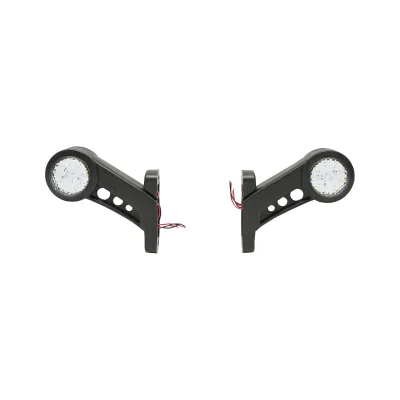 Set di lampade laterali  con LED, 12-24V, rosso-bianco, PVC elastico, Breckner Germany - immagine 2