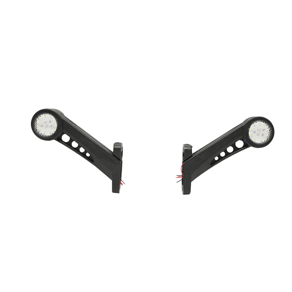 Set di lampade laterali  con LED, 12-24V, rosso-bianco, PVC elastico, Breckner Germany - immagine 2