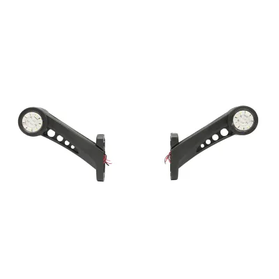 Set di lampade laterali  con LED, 12-24V, rosso-bianco, PVC elastico, Breckner Germany.