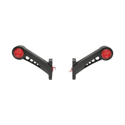 Set di lampade laterali  con LED, 12-24V, rosso-bianco, PVC elastico, Breckner Germany. - immagine 2