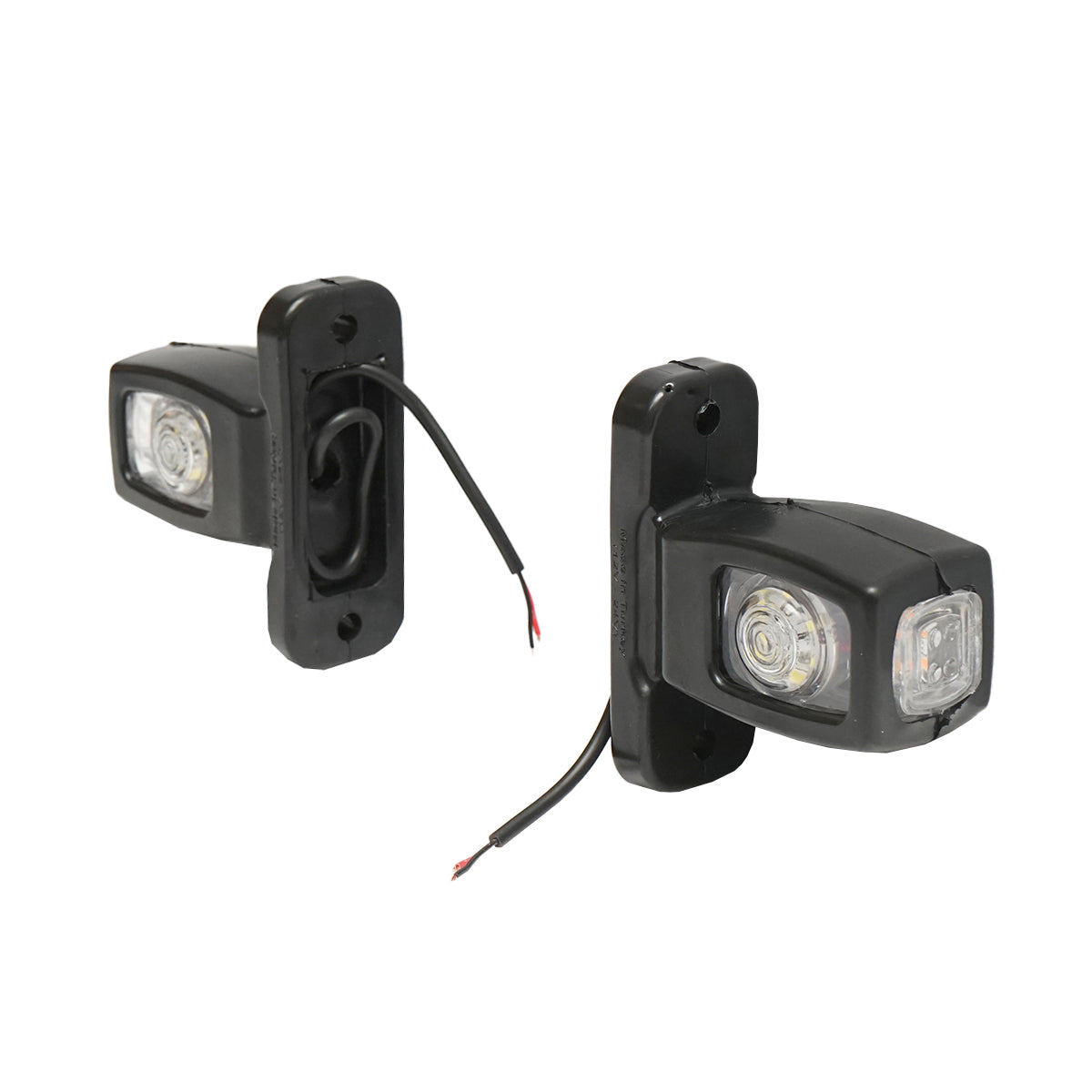 Set di lampade laterali  con LED, 12-24V, rosso-bianco-giallo, Breckner Germany - immagine 2