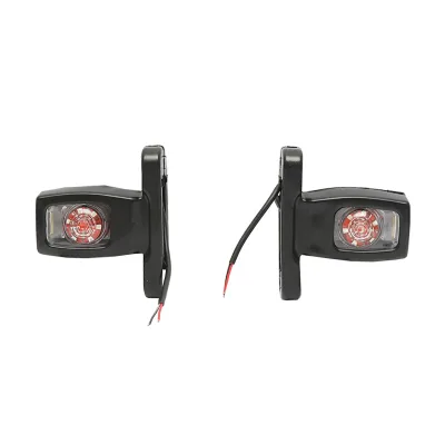 Set di lampade laterali  con LED, 12-24V, rosso-bianco-giallo, Breckner Germany - immagine 3