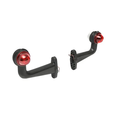 Set di lampade laterali  con LED, 24V, rosso-bianco, PVC dur - immagine 3