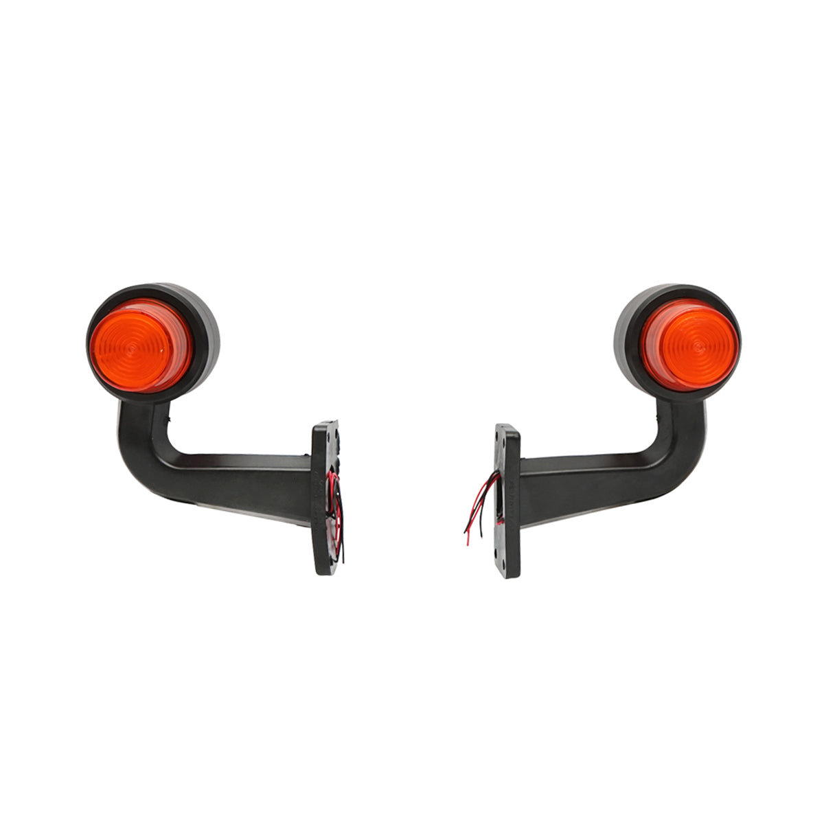 Set di lampade laterali  con LED-neon, 12-24V, rosso-giallo, Breckner Germany, modello FR0148R/Y - immagine 2